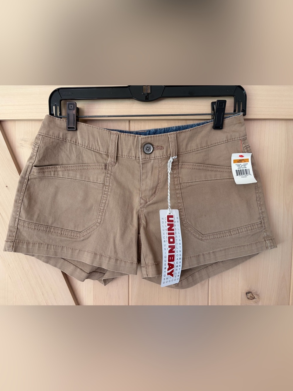 NWT UNIONBAY juniors Tan Utility Shorts